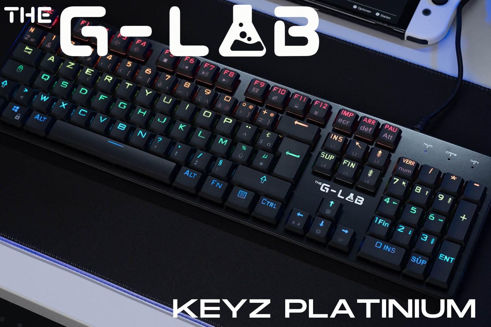 The G-LAB Keys Platinium : enfin un clavier Gamer Mécanique Low